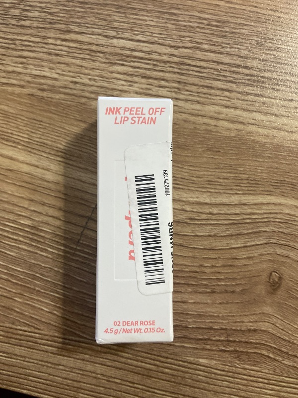 Photo 1 of Peripera Ink Peel Off Lip Stain - Long Lasting, Transfer-Proof, Waterproof Korean Lip Tint with Color-Changing Peel-Off Formula (02 DEAR ROSE)