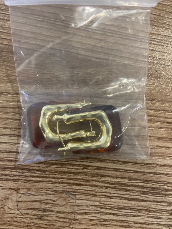 Photo 1 of Acrylic Hoop Earrings Colour Resin Earrings Geometric Acrylic Minimalist Clear Chunky Hoops Earrings for Women