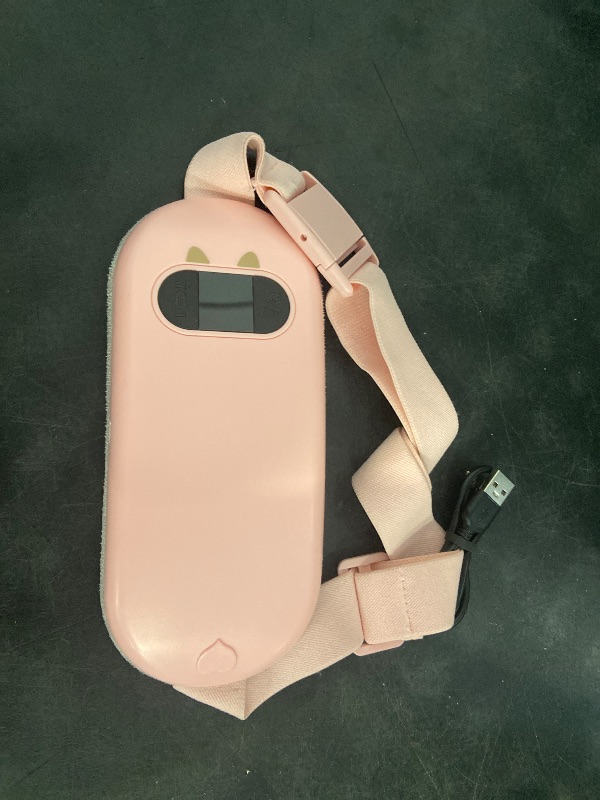 Photo 1 of Portable Heating Pad for Period Cramps: Cordless Menstrual Heating Pad with 6 Heat Levels and 6 Massage Modes, 3s Fast Heating Gift for Women and Girl(Pink)