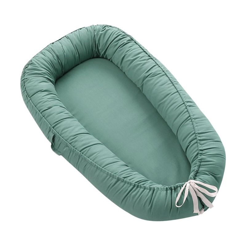 Photo 1 of Baby Lounger Cover for Newborn, Baby Nest Cover for Baby Girls & Boys, Organic Cotton Infant Lounger, Reversible, Adjustable & Portable Floor Loungers Breathable, Soft, Washable Cover
