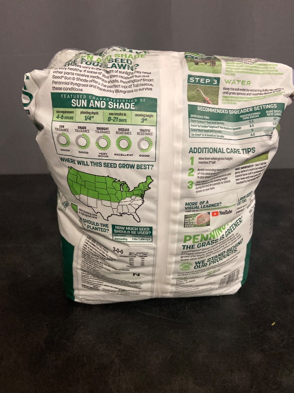 Photo 1 of Pennington Smart Seed Sun and Shade Grass Mix 7 lb
