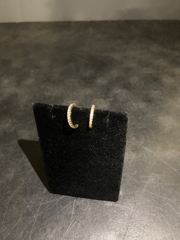 Photo 1 of 3pk Gold Earring & Cuff for Women Non Piercing - Clip on Cartilage Earrings Dainty 14K Gold Sterling Silver Plated Cubic Zirconia Huggie Hoop Earring for Women No Tarnish Trendy Jewelry Set