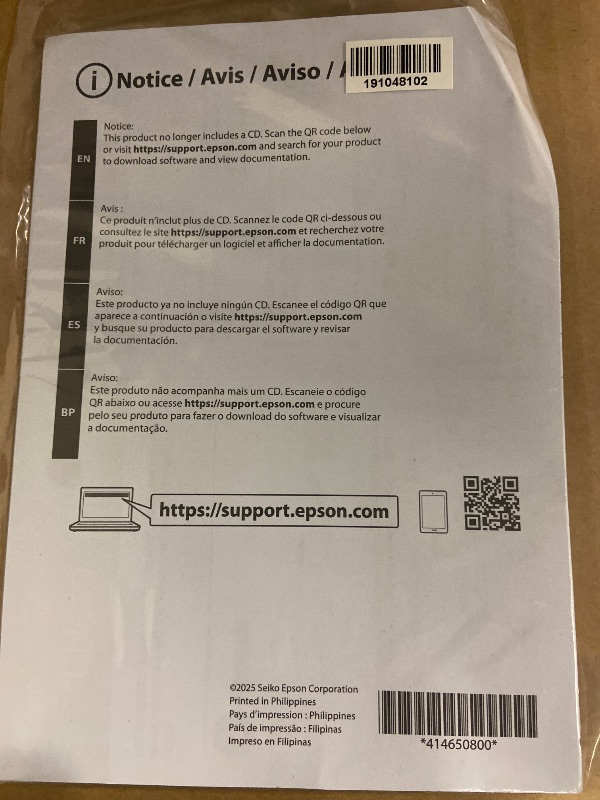 Photo 1 of Epson EcoTank ET-2800 Wireless Color All-in-One Cartridge-Free Supertank Printer with Scan and Copy â€“ The Ideal Basic Home Printer - White, Medium