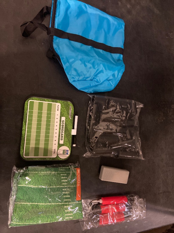 Photo 1 of GOODLYSPORTS Football Toss Game with 4 Inflatable Balls + 66" Throwing Target - Football Target Practice for Kids + Football Gifts for Boys 8-12 - Carnival Games for Kids + Yard Games for Adults