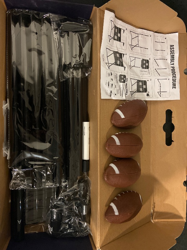 Photo 1 of GOODLYSPORTS Football Toss Game with 4 Inflatable Balls + 66" Throwing Target - Football Target Practice for Kids + Football Gifts for Boys 8-12 - Carnival Games for Kids + Yard Games for Adults