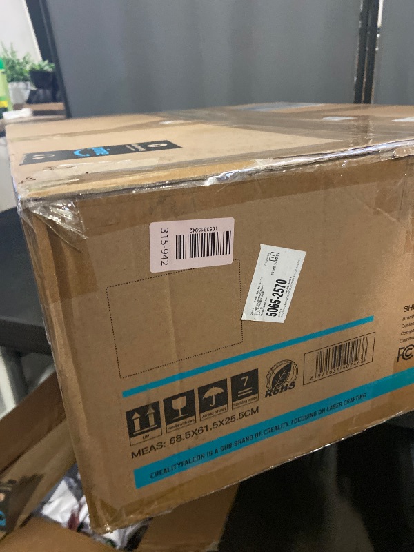 Photo 1 of Creality Falcon 5W Laser Engraver Machine with Honeycomb Laser Bed 500x500, 10000mm/min, 72W High-Precision Laser Cutter for Wood, Acrylic, and Metal, Easy Setup and Out-of-The-Box
