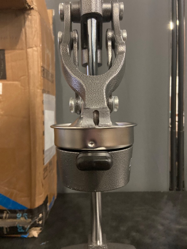 Photo 1 of Gowintech 19 Inch Height Extra Tall Commercial Heavy Duty Cast Iron Hand Press Manual Orange Citrus Lemon Lime Grapefruit Pomegranate Fruit Juice Squeezer Machine with Stainless Steel Cup Grey