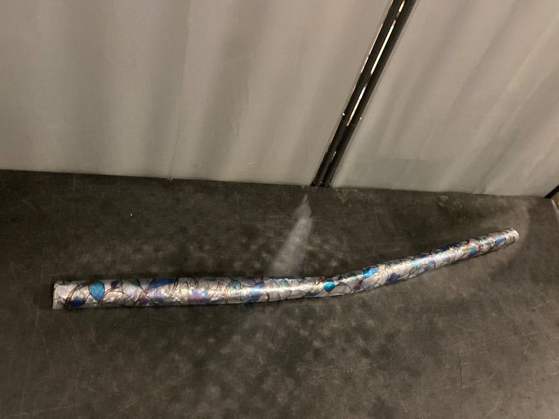 Photo 1 of 45*78.5 Window Privacy Film Stained Glass Decorations Static Clings Window Tint Stickers for Home Room Bathroom Decor Door Car Covers Sun Catchers Rainbow Vinyl Renter Friendly(Blue Violet Botanical)
