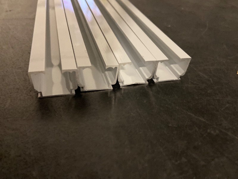 Photo 1 of Curtain Tracks Ceiling Wall Mounted Heavy-Duty Curtains Rails Room Divider Curtain Track for Living Room Bedroom Room Shower Divider White 3ft To 12 ft
