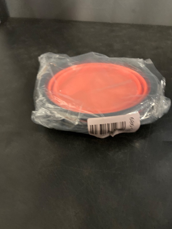 Photo 1 of Collapsible Dog Bowls, Travel Water Food Bowls Portable Foldable Collapse Dishes with Carabiner Clip, 2 Pack (Blue + Red)