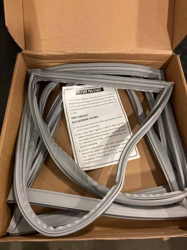 Photo 1 of 2 PACK Upgraded 241778307 Refrigerator Fresh Food Door Gasket Compatible with Frigidaire Kenmore,Crosley and Electrolux Refrigerator Door Seal Replacement Part 1793667,EAP3408461,PS3408461,AP4587413
