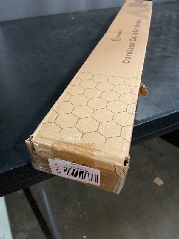 Photo 1 of Grandekor No Drill No Tools Cordless Cellular Shades,21" W x 36" H,Blackout Honeycomb Blinds for Indoor Windows,UV Protection Privacy No Drill Blinds for Home,Door,White