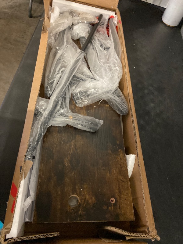 Photo 1 of Bestier 3 Tier Industrial Pipe Shelving, Floating Book Shelves for Wall, Storage Hanging Shelves with Towel Bar for Bathroom Organizer Bedroom Kitchen Plants Office. 31.5 Inch Rustic Brown