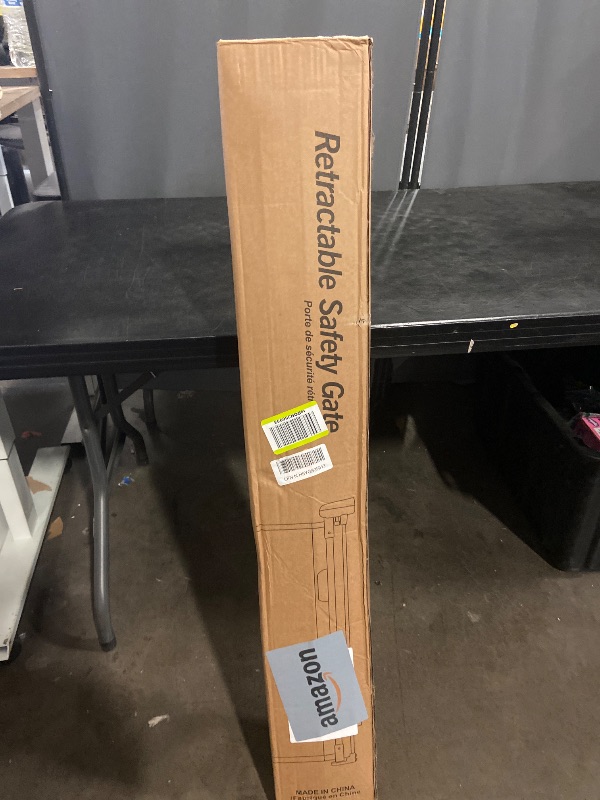 Photo 1 of 160 Inch Retractable Baby Gates Extra Wide, 42 Inch Extra Tall Retractable Gate, 13 FT Reinforced Retractable Dog Gate with Reinforcement Rod to Prevent Crawling Through, for Doorways, Stairs, Hallway
