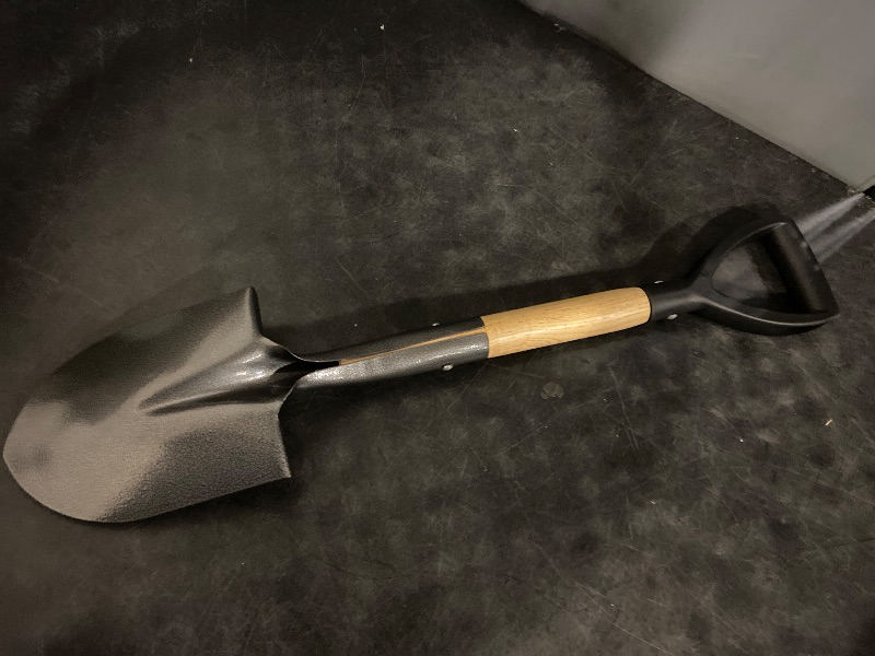 Photo 1 of Kids Metal 28-inch Round Shovel with D-Handle - Camp, Beach & Garden Shovel
