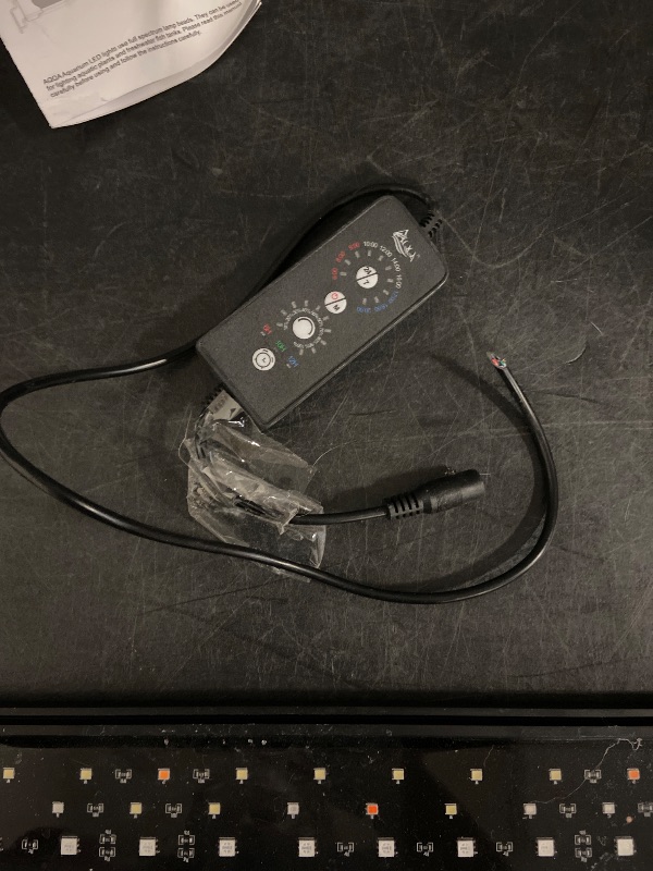 Photo 1 of AQQA LED Aquarium Light, 24/7 Mode IP68 Waterproof Extendable Bracket Fish Tank Light, DIY Mode Full Spectrum Aquarium Plant Light, Adjustable Timer/Brightness Memory Function for 40-48 Inch Fish Tank