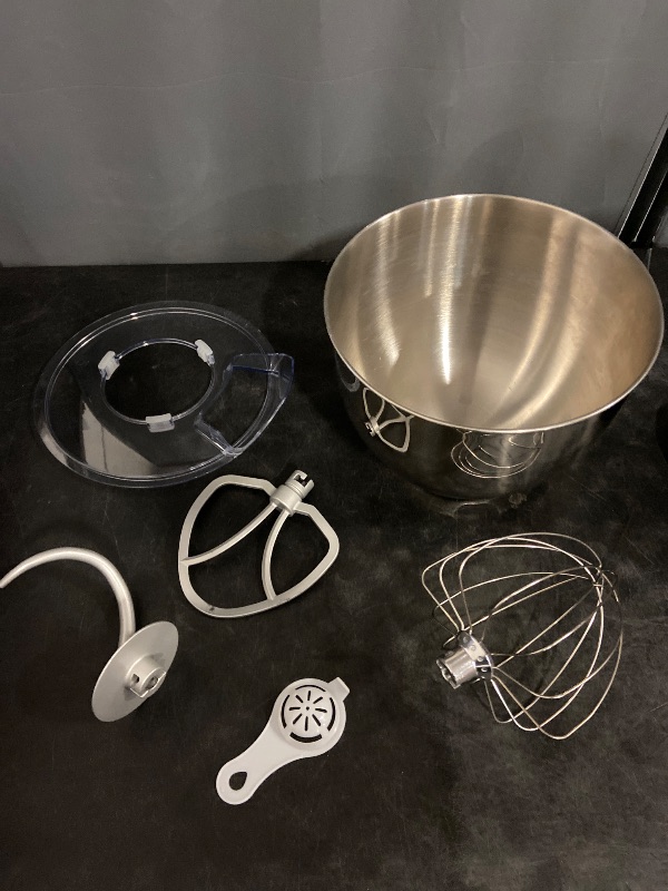 Photo 1 of Kitchen in the box Stand Mixer, 900W 8.5QT Kitchen Electric Mixer, 6-Speed Large Capacity Food Mixer for Home Cooks with Egg Whisk, Dough Hook & Flat Beater (Black)
