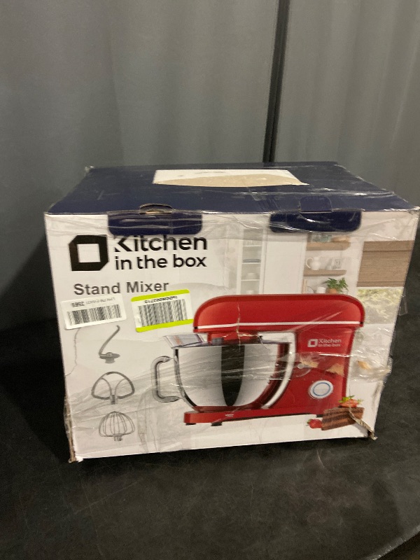 Photo 1 of Kitchen in the box Stand Mixer, 900W 8.5QT Kitchen Electric Mixer, 6-Speed Large Capacity Food Mixer for Home Cooks with Egg Whisk, Dough Hook & Flat Beater (Black)
