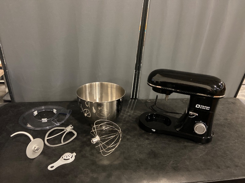 Photo 1 of Kitchen in the box Stand Mixer, 900W 8.5QT Kitchen Electric Mixer, 6-Speed Large Capacity Food Mixer for Home Cooks with Egg Whisk, Dough Hook & Flat Beater (Black)
