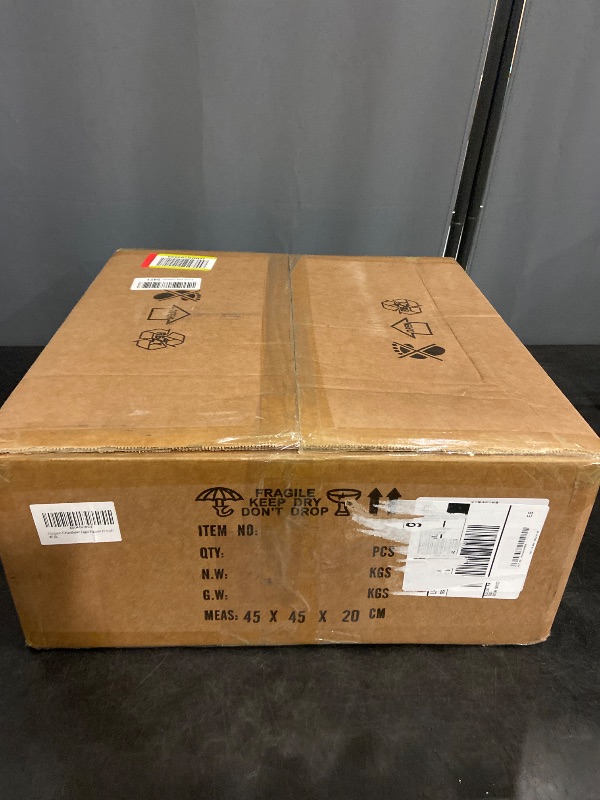 Photo 1 of 16" Semi Flush Mount Ceiling Light, 3-Light Gold Drum Ceiling Light Fixture with 2-Tier Fabric Linen Shade, Farmhouse Chandelier for Dining Room, Living Room, Bedroom, Kitchen, Hallway, Entryway
