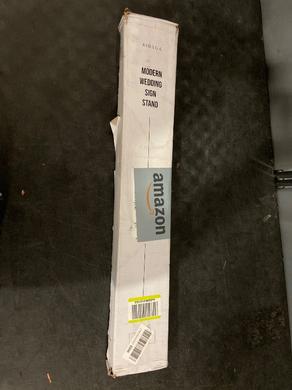 Photo 1 of Elegant Wedding Welcome Sign Stand – Sturdy Welcome to Our Wedding Sign Holder for Seating Charts & Event Decor - A Beautiful Brass Metal Easel to Welcome Guests & Celebrate Your Love
