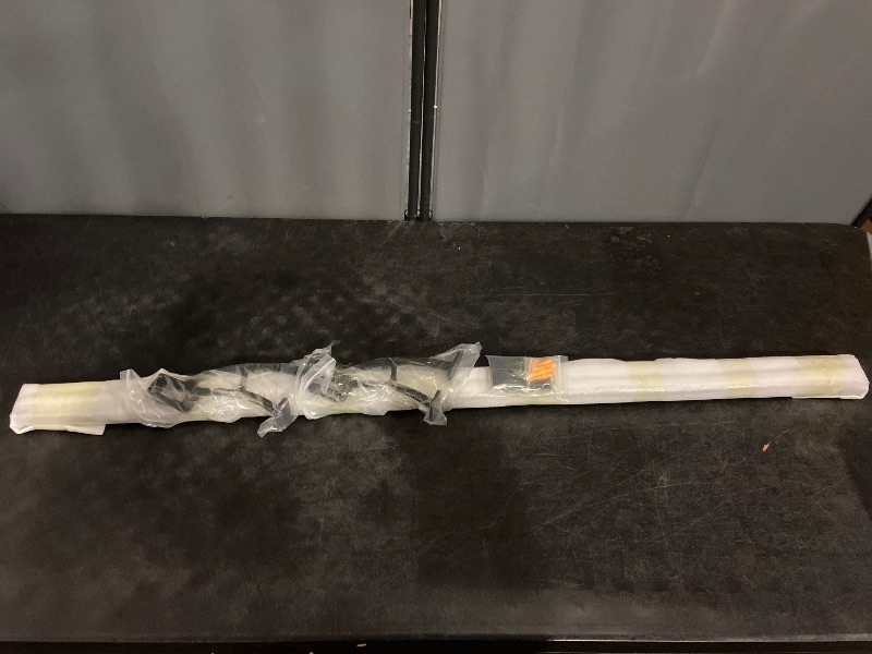 Photo 1 of Foot Rail Kit - Railing Hardware Undercounter Mount Hardware Improve Comfort and Stability for Indoor and Outdoor Heavy Duty Steel Square Tube Railings. (Black, 4 Feet)
