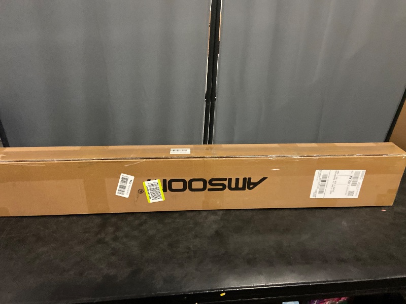 Photo 1 of Foot Rail Kit - Railing Hardware Undercounter Mount Hardware Improve Comfort and Stability for Indoor and Outdoor Heavy Duty Steel Square Tube Railings. (Black, 4 Feet)
