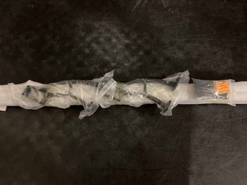 Photo 1 of Foot Rail Kit - Railing Hardware Undercounter Mount Hardware Improve Comfort and Stability for Indoor and Outdoor Heavy Duty Steel Square Tube Railings. (Black, 4 Feet)
