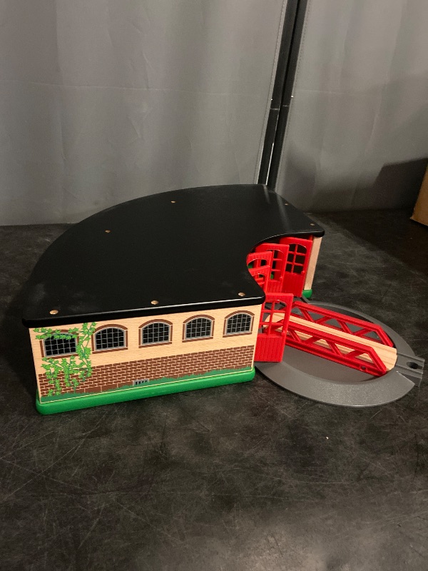 Photo 1 of BRIO World - 33736 Grand Roundhouse - Ultimate Train Set Accessory | Accommodates 5 Trains | Rotating Switch Turntable | Compatible with All Railway Toys | Perfect for Kids Ages 3+
