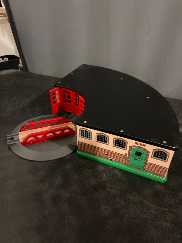 Photo 1 of BRIO World - 33736 Grand Roundhouse - Ultimate Train Set Accessory | Accommodates 5 Trains | Rotating Switch Turntable | Compatible with All Railway Toys | Perfect for Kids Ages 3+
