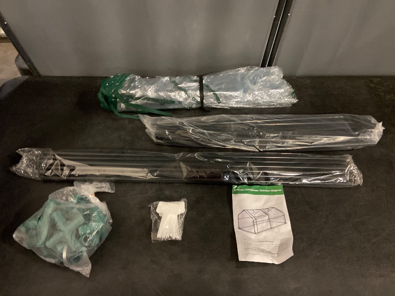 Photo 1 of Greengro Mini Greenhouse, 71" x 36" x 36" Portable Greenhouses for Outdoors with Roll-up Zipper Door, Ground Stakes & 20 T-Shaped Plant Tags, Waterproof UV-Resistant Green House for Indoor