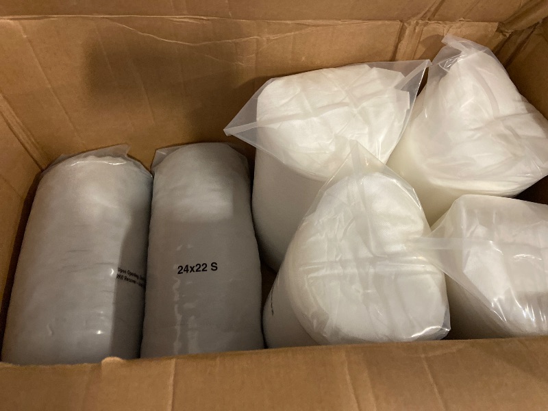 Photo 1 of Outdoor Chair Cushions Set of 4, Waterproof Backrest and Deep Seat Cushion Set for Patio Furniture, Outdoor Sofa Replacement Cushions with Removable Cover, 24 x 24 Inch, Cream
