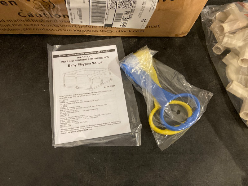 Photo 1 of Dripex Baby Playpen, 47×47 Inch Small Playpen for Babies, Enhanced Safety Baby Play Yard for Indoor & Outdoor, Infant Play Pen with Soft Breathable Visible Mesh, Anti-Fall Design & Easy Setup, Grey