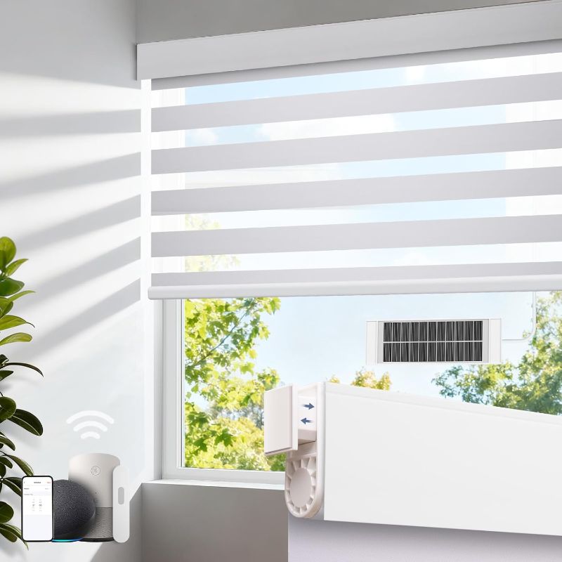 Photo 1 of Persilux Blackout Zebra Blinds for Windows (22" W x 64" H, Beige) Cordless Zebra Shades for Indoor Windows, Sheer Shades Thermal Insulated Blinds with Upgraded Cassette, Roller Window Shades for Home
