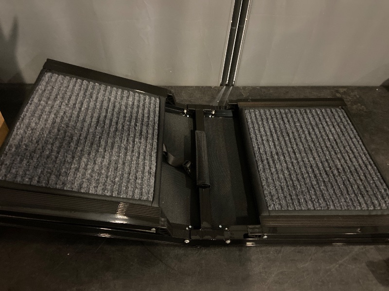 Photo 1 of HerCcreta wigge Dog Ramp for Car 63" Long & 17" Wide Portable Dog Ramps for Large Dogs with Non-Slip Rug Surface Dog Car Ramp for SUV Car & Truck, Folding Dog Ramp Up to 250LBS