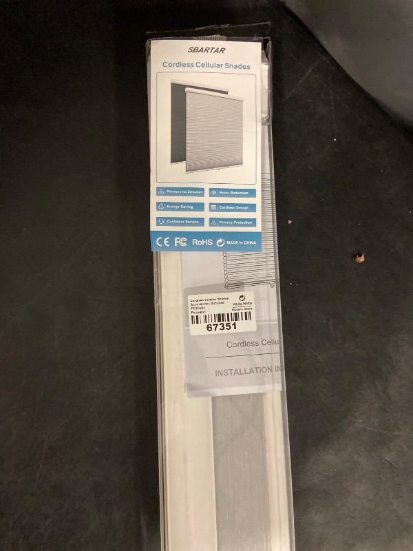 Photo 1 of Blinds for Windows, Blackout Window Blinds and Shades for Home Bedroom Nursery, 30 inch Wide x 64 inch Long, White(Blackout)
