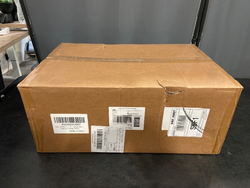 Photo 1 of 4 Pcs Garage Door Windows, Replacement Vinyl Garage Door Windows Inserts Kit for 1.3'' Thick Door Frame with UV Resistant Resin Glass, Window Inserts for Exterior Garage Doors(20.75x13.77'')
