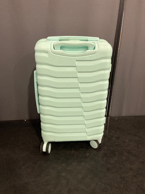 Photo 1 of  Hard Luggage with Spinner Wheels, ABS Hardshell,, Mint Green (Mint Green)
