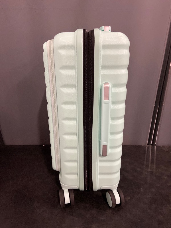 Photo 1 of  Hard Luggage with Spinner Wheels, ABS Hardshell,, Mint Green (Mint Green)
