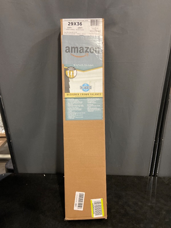 Photo 1 of Lotus & Windoware Cordless, 2 Inch Faux Wood Blind, 29" Wide x 36" Long, Window Blinds, Blinds & Shades, Blinds for Indoor Windows, Smooth, Bright White - 29" x 36",Bright White