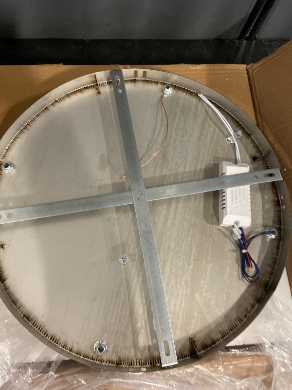 Photo 1 of Fintonglan 17.7" Crystal Flush Mount Ceiling Light Fixtures Modern Round LED Chandelier Light Fixture Ceiling Lamp for Living Room Dining Room Kitchen 48W 6000K