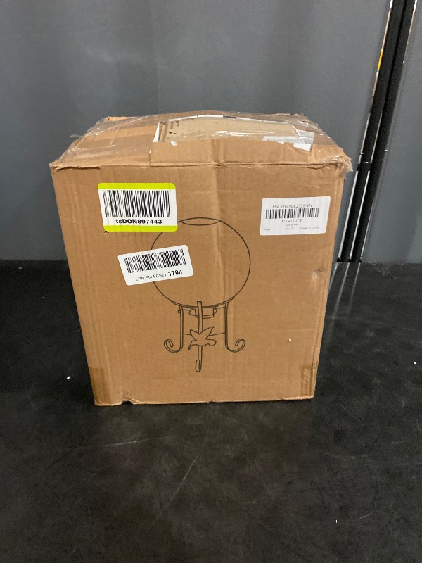 Photo 1 of 10" Diameter Gazing Ball with 8.5" Hummingbird Metal Stand Outdoor Garden Decor,Glass Globe Sphere Yard Art Decorations Outdoor,Glass Gazing Balls for Garden,Home,Lawn,Patio,Porch(Blue)
