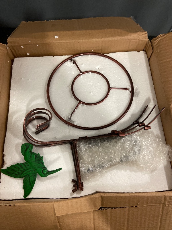 Photo 1 of 10" Diameter Gazing Ball with 8.5" Hummingbird Metal Stand Outdoor Garden Decor,Glass Globe Sphere Yard Art Decorations Outdoor,Glass Gazing Balls for Garden,Home,Lawn,Patio,Porch(Blue)
