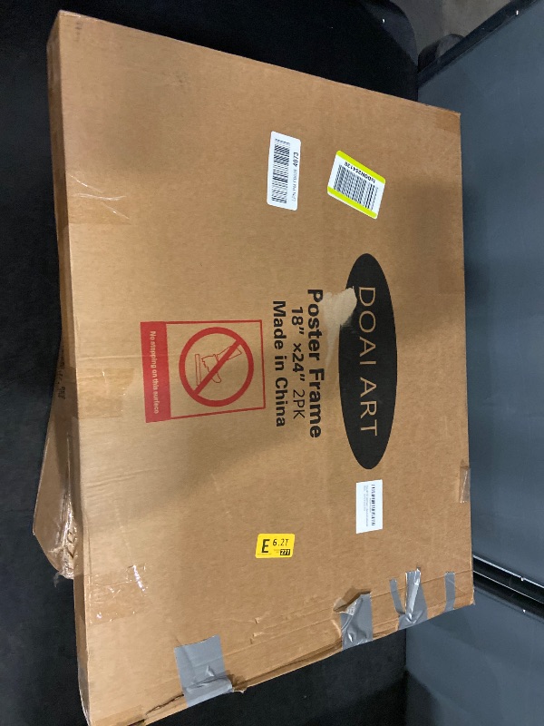 Photo 1 of DOAI ART 18x24 Poster Frame 2 Pack, Black 18 x 24 Picture Frames for Horizontal or Vertical Wall Mounting, Scratch-proof Safe and Artistic Large Photo Frame Wall Art
