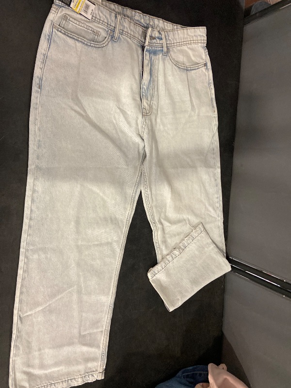 Photo 1 of 34x30 Men's Baggy Fit Jeans - Original Use™ Light Wash 34x30: Midweight Denim, Straight Leg, Regular Rise, Fly Button Closure