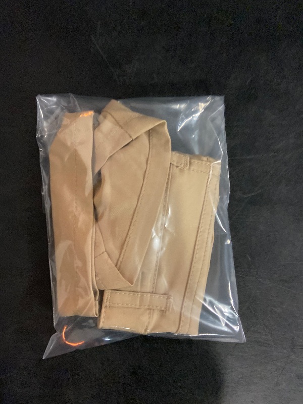 Photo 1 of 12m Toddler Boys' Quick Dry Chino Shorts - Cat & Jack™ Khaki 12M: Adjustable Waist, Mid-Rise, Twill Fabric
