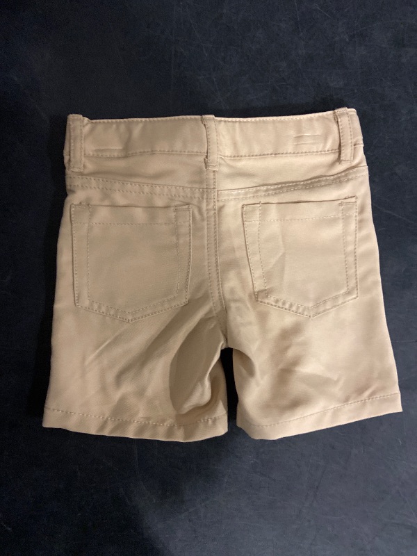 Photo 1 of 18m Toddler Boys' Quick Dry Chino Shorts - Cat & Jack™ Khaki 18M: Adjustable Waistband, Mid-Rise, Twill Fabric
