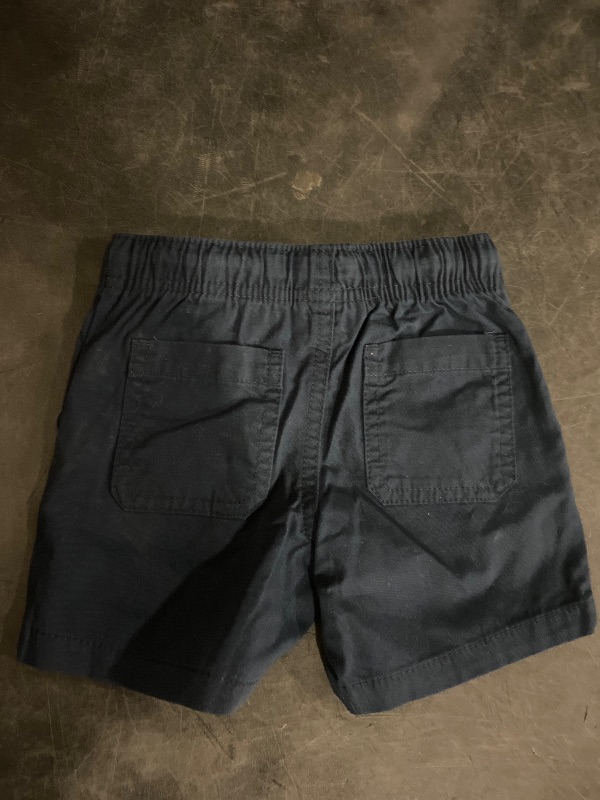 Photo 1 of 12M Toddler Boys' Pull-on Woven Shorts - Cat & Jack™ Navy Blue 12M: Cotton Twill, Midweight, Drawstring