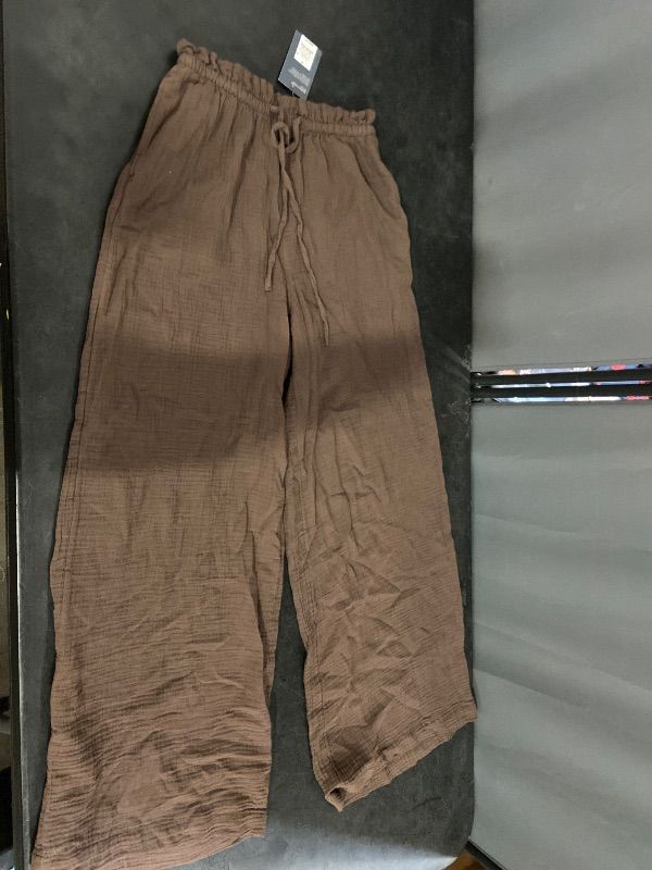 Photo 1 of Size S Women's High-Rise Wide Leg Pull-on Pants - Universal Thread™ Brown S
