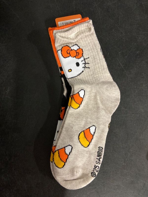 Photo 1 of HELLO KITTY HALLOWEEN THEME 3 PACK CREW SOCKS